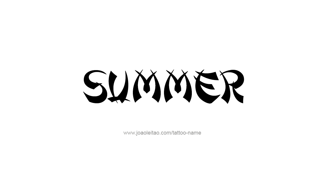 Tattoo Design Name Summer