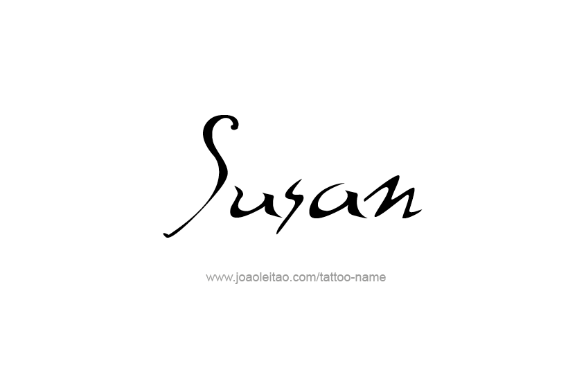 Tattoo Design Name Susan   