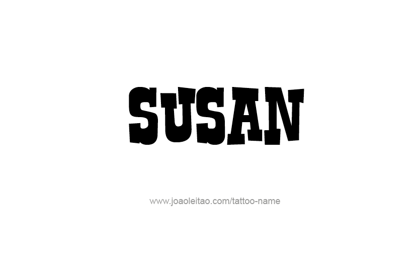 Tattoo Design Name Susan   