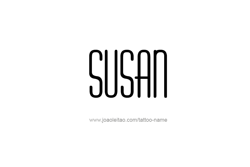 Tattoo Design Name Susan   