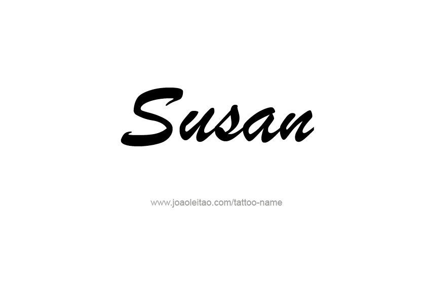 Tattoo Design Name Susan   