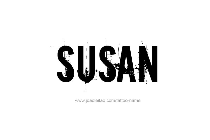 Tattoo Design Name Susan   