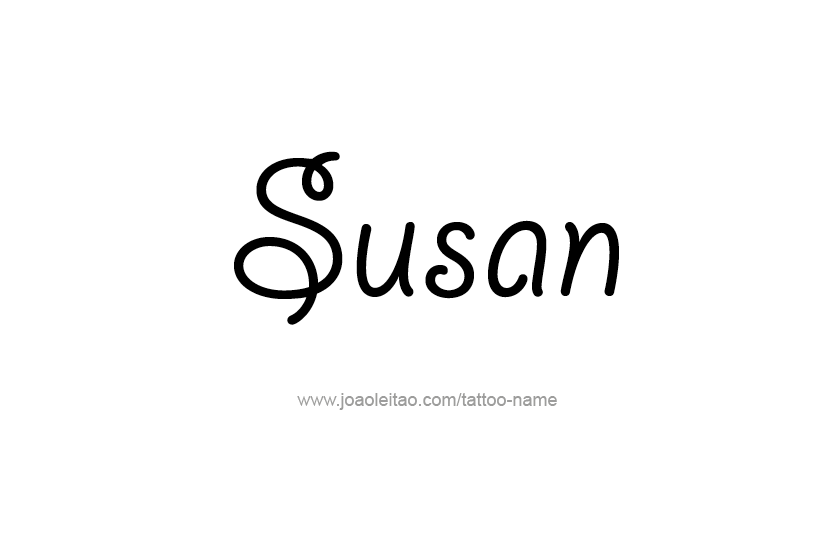 Tattoo Design Name Susan   