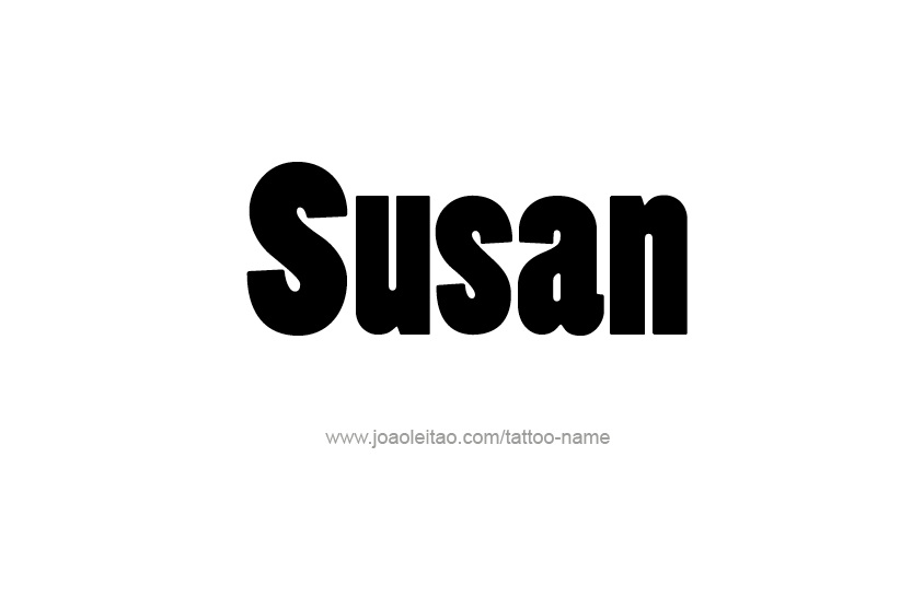 Tattoo Design Name Susan   