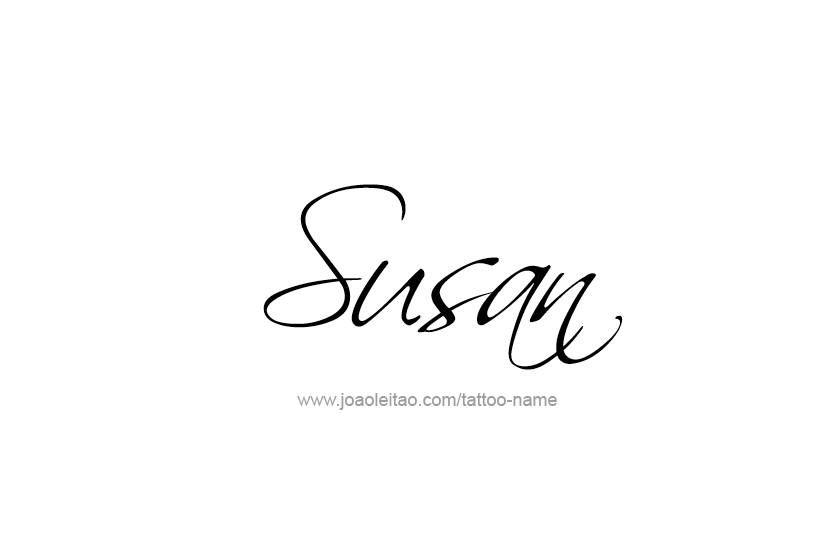 Tattoo Design Name Susan   
