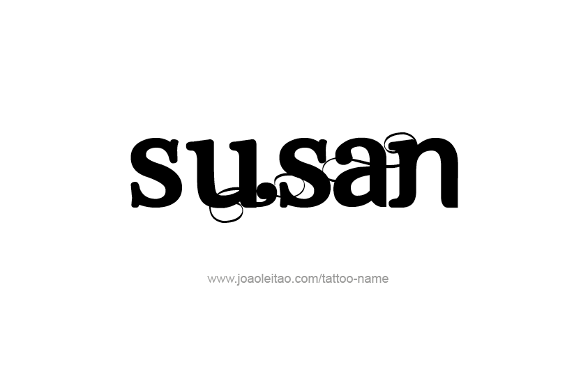 Tattoo Design Name Susan   