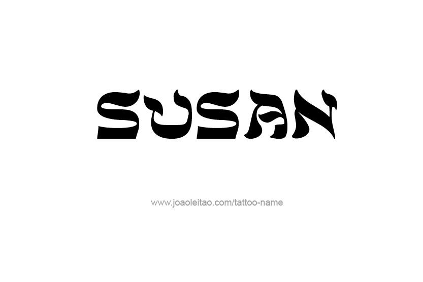 Tattoo Design Name Susan   