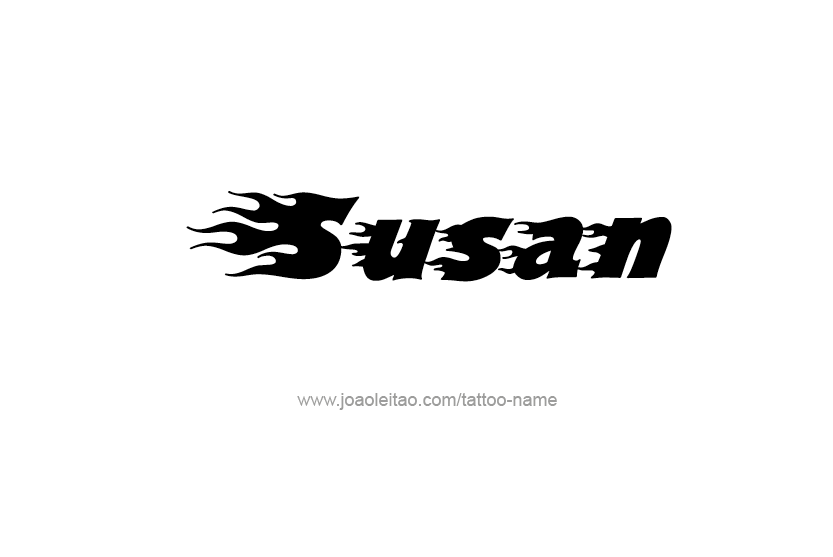 Tattoo Design Name Susan   