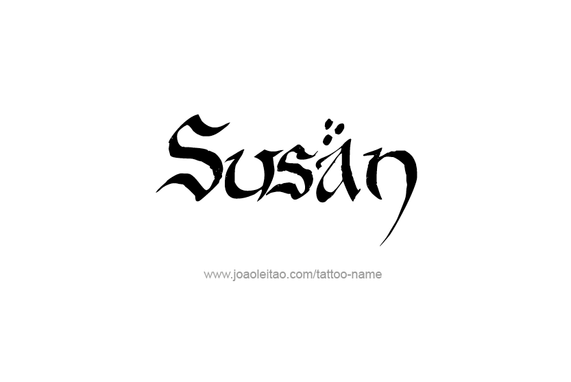 Tattoo Design Name Susan   