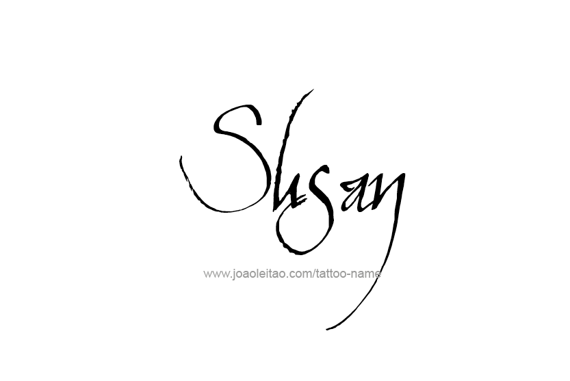 Tattoo Design Name Susan   