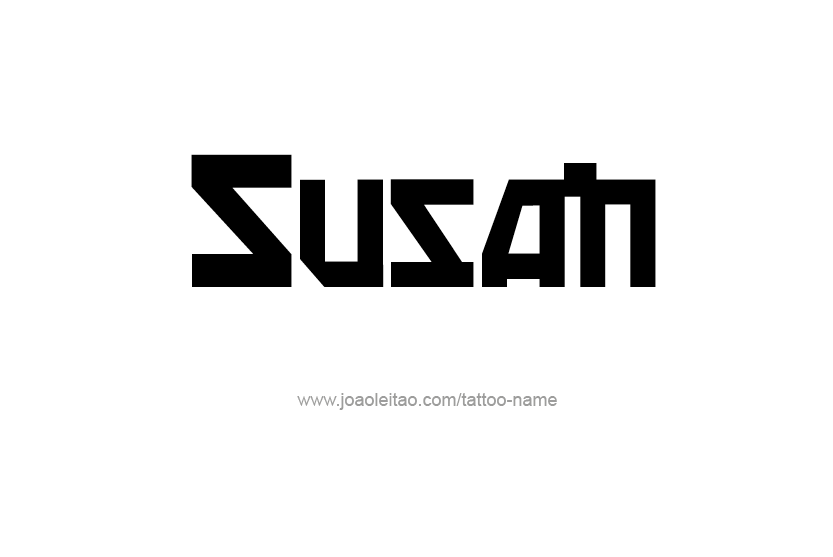 Tattoo Design Name Susan   