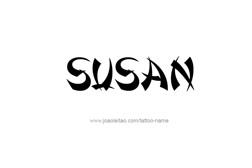 Tattoo Design Name Susan