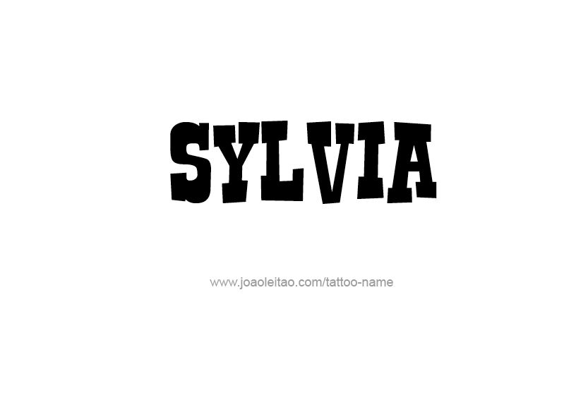 Tattoo Design Name Sylvia   