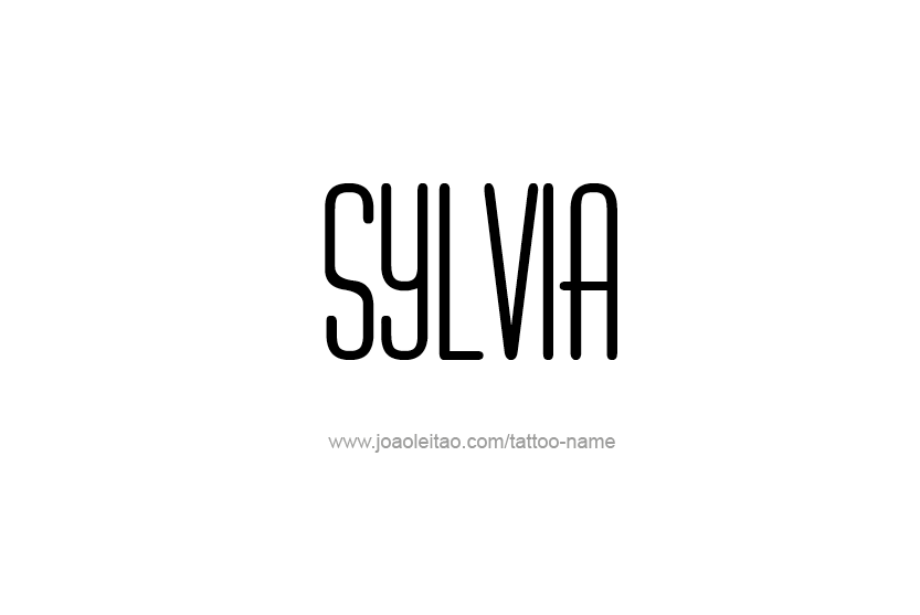 Tattoo Design Name Sylvia   