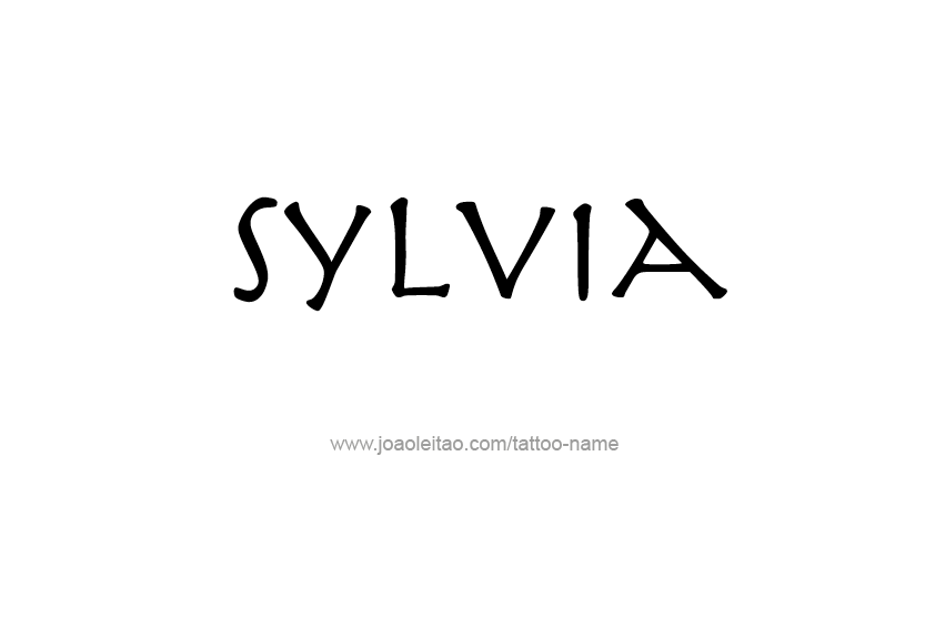 Tattoo Design Name Sylvia   