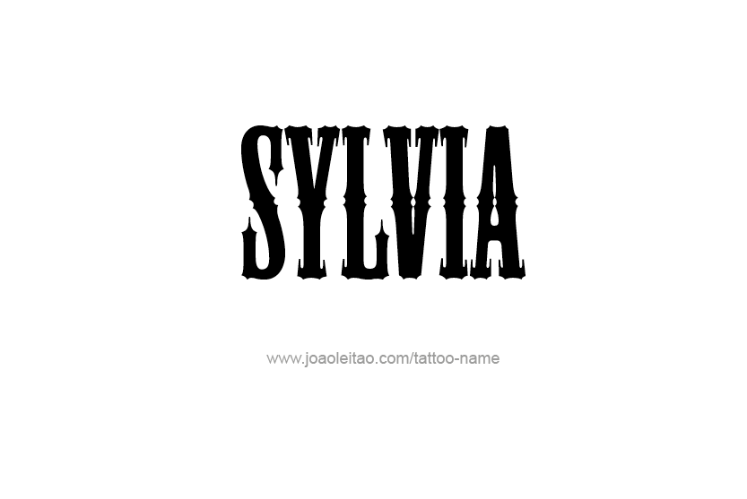 Tattoo Design Name Sylvia   