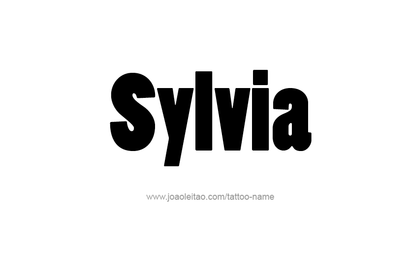 Tattoo Design Name Sylvia   