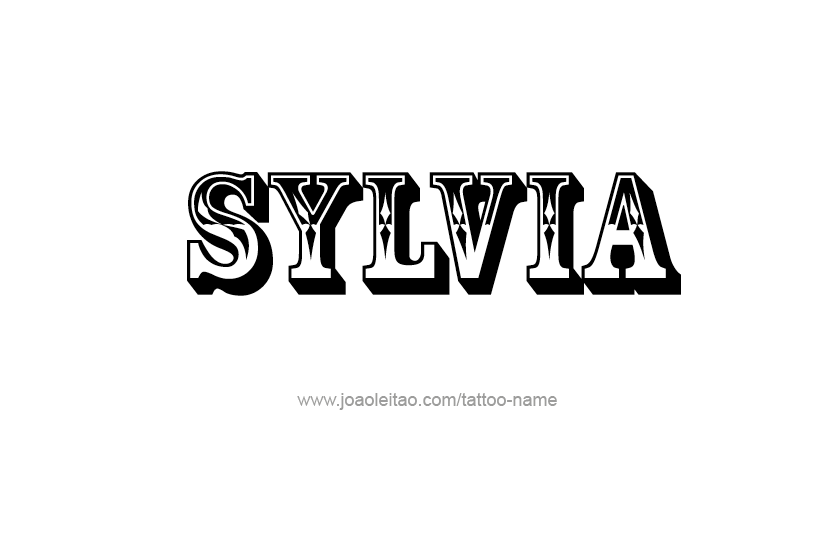 Tattoo Design Name Sylvia   