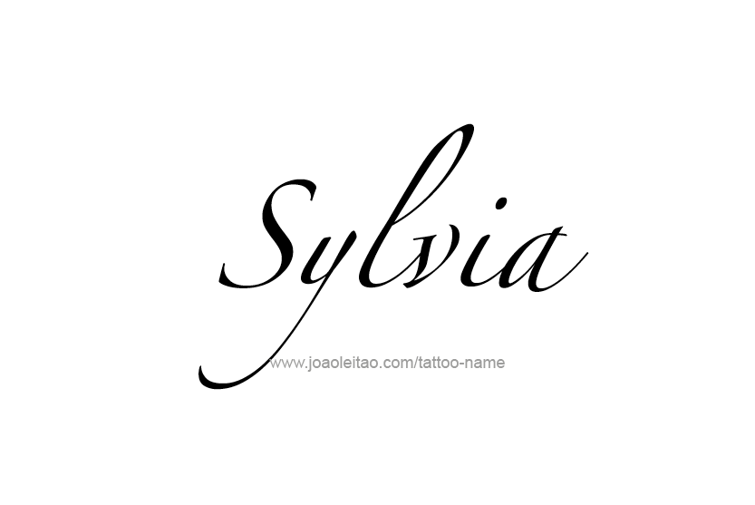 Tattoo Design Name Sylvia   