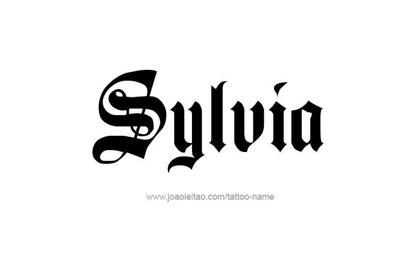 Tattoo Design Name Sylvia   