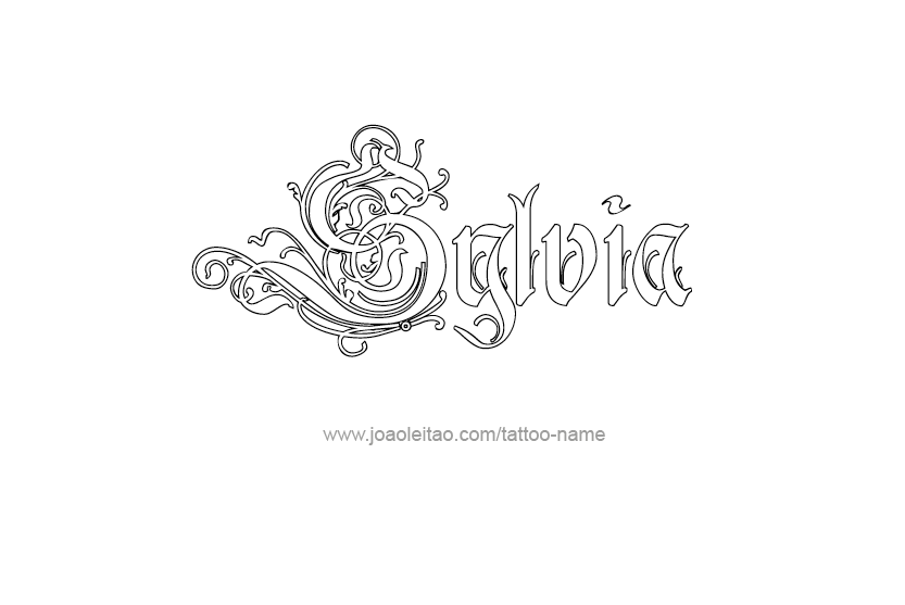 Tattoo Design Name Sylvia   