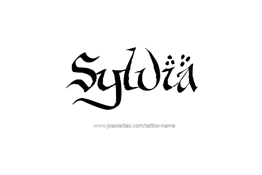 Tattoo Design Name Sylvia   