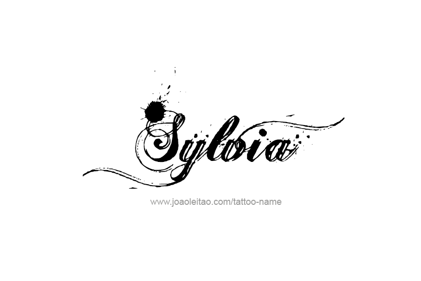 Sylvia Name Tattoo Designs