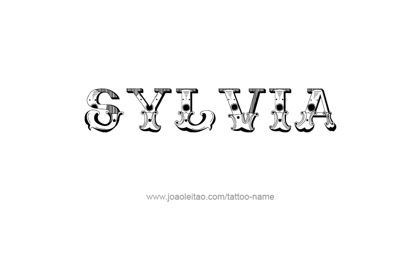 Tattoo Design Name Sylvia   