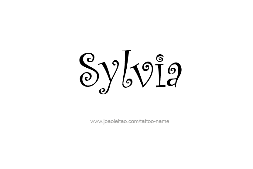 Tattoo Design Name Sylvia   