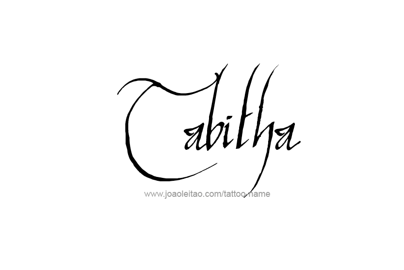 tattoo design name tabitha 25