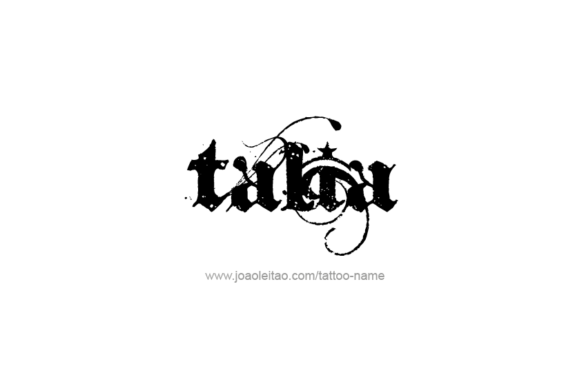 Tattoo Design Name Talia   