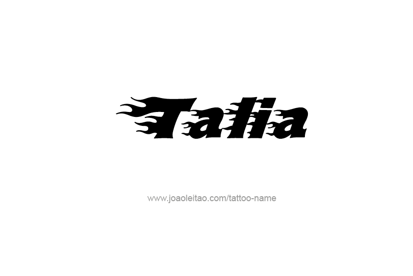 Tattoo Design Name Talia   