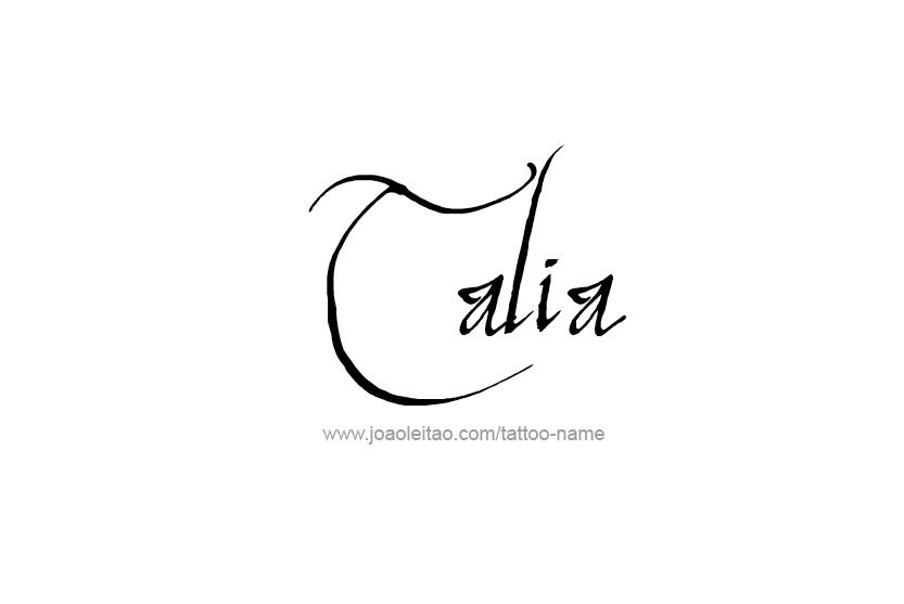 Tattoo Design Name Talia   