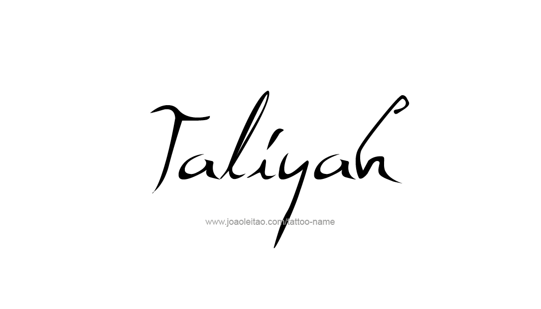 Tattoo Design Name Taliyah   