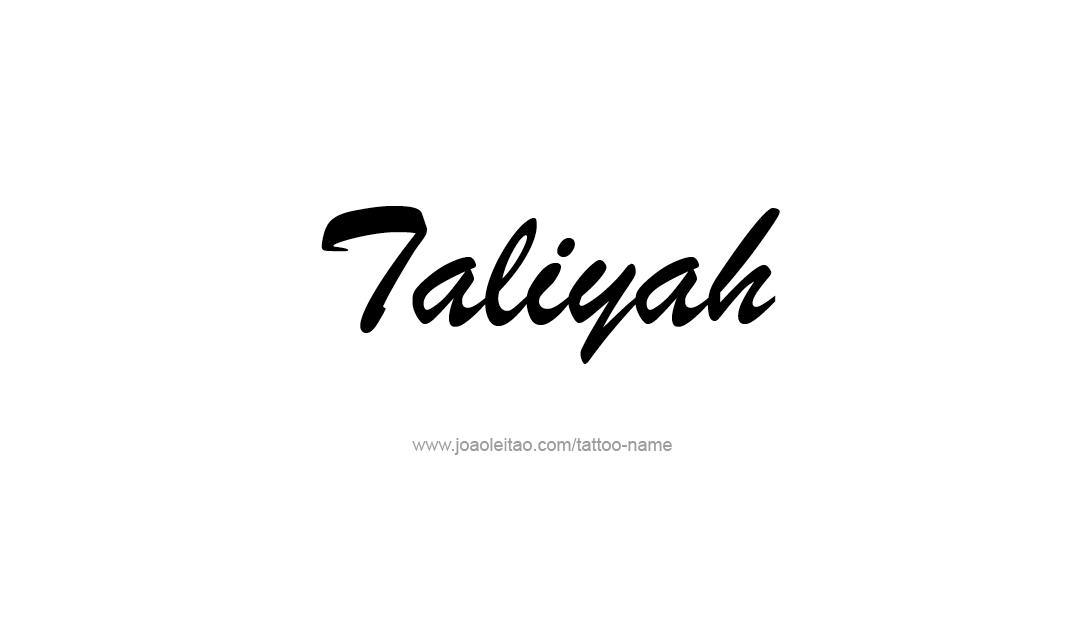 Tattoo Design Name Taliyah   