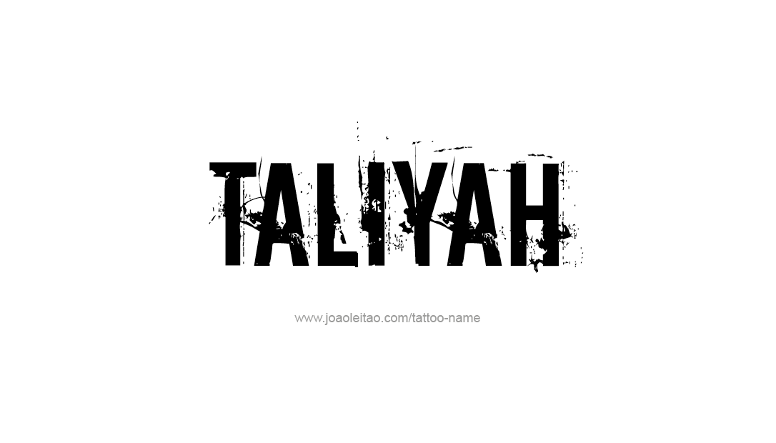 Tattoo Design Name Taliyah   