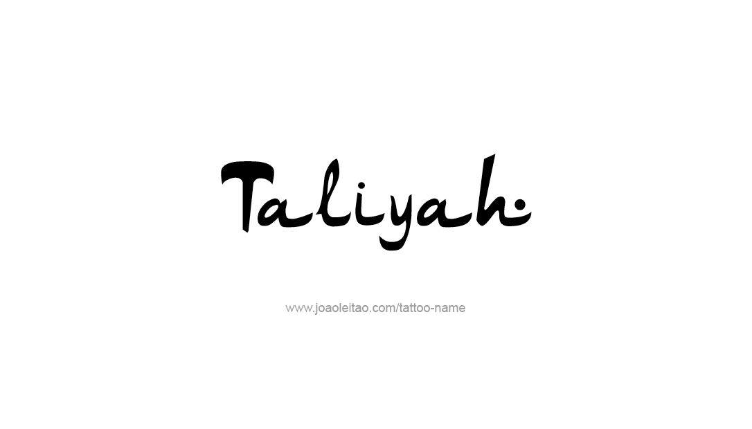 Tattoo Design Name Taliyah   