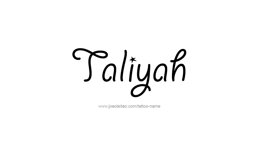 Tattoo Design Name Taliyah   