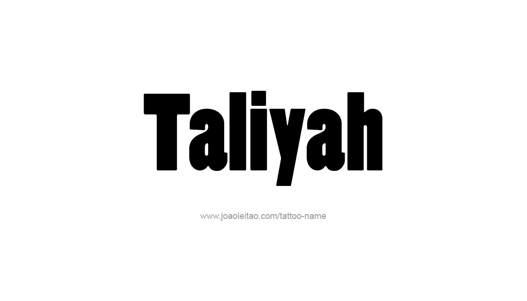 Tattoo Design Name Taliyah   