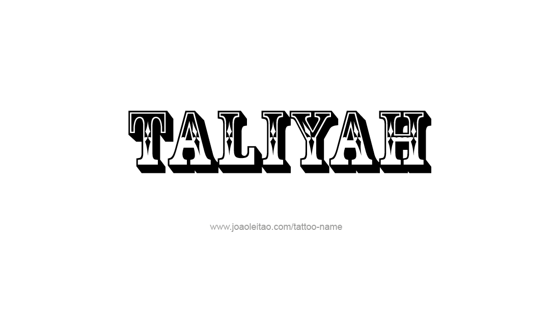 Tattoo Design Name Taliyah   