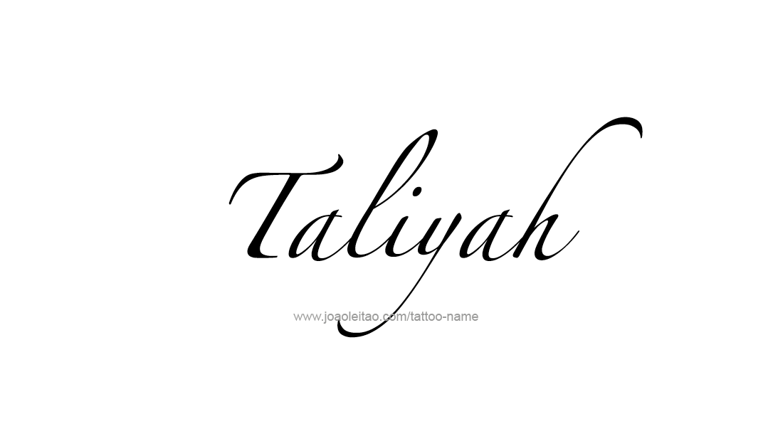 Tattoo Design Name Taliyah   