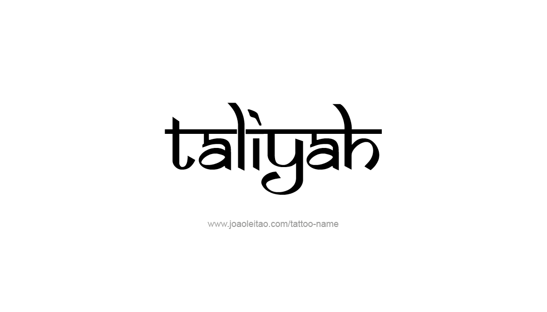 Tattoo Design Name Taliyah   