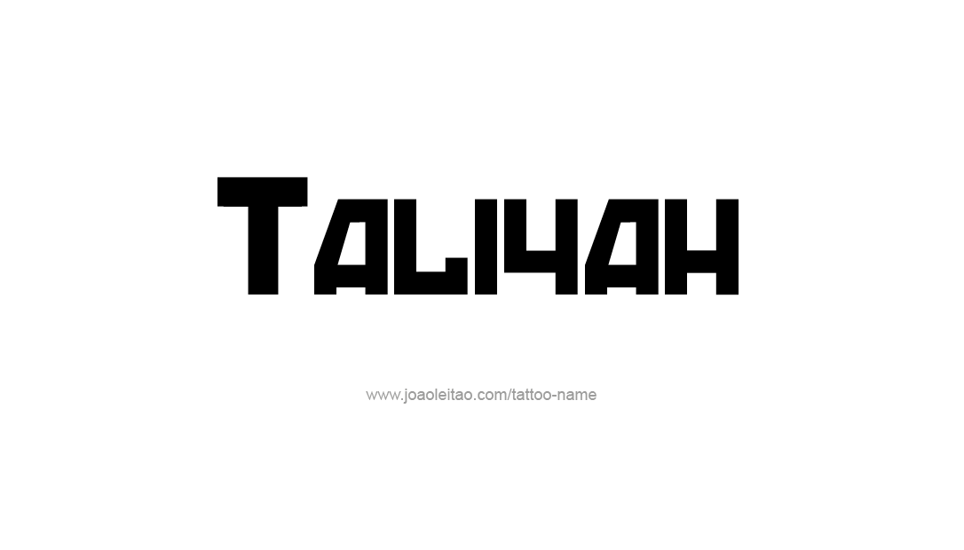 Tattoo Design Name Taliyah   