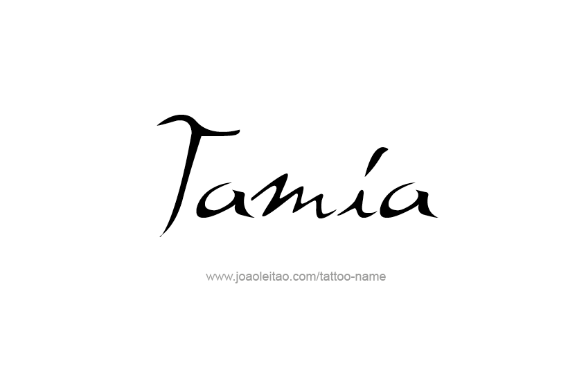 Tattoo Design Name Tamia   