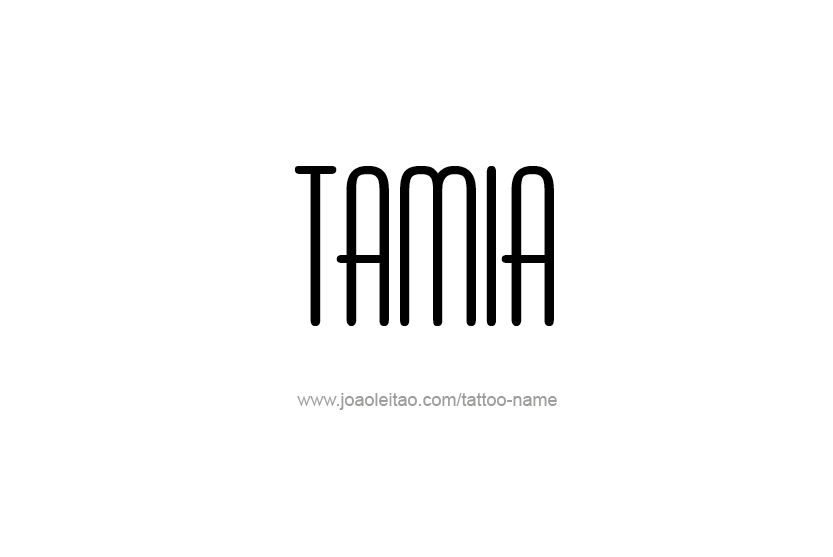 Tattoo Design Name Tamia   