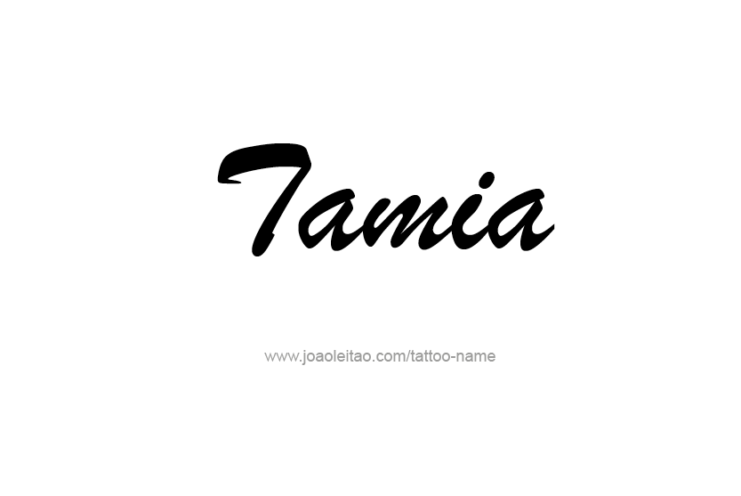 Tattoo Design Name Tamia   