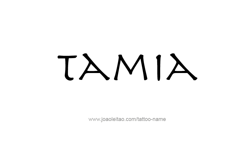 Tattoo Design Name Tamia   