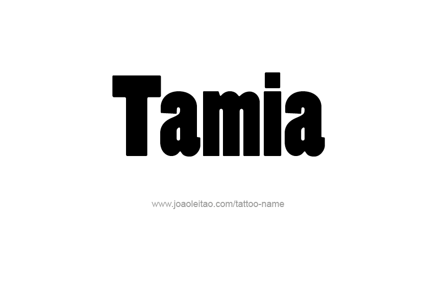 Tattoo Design Name Tamia   