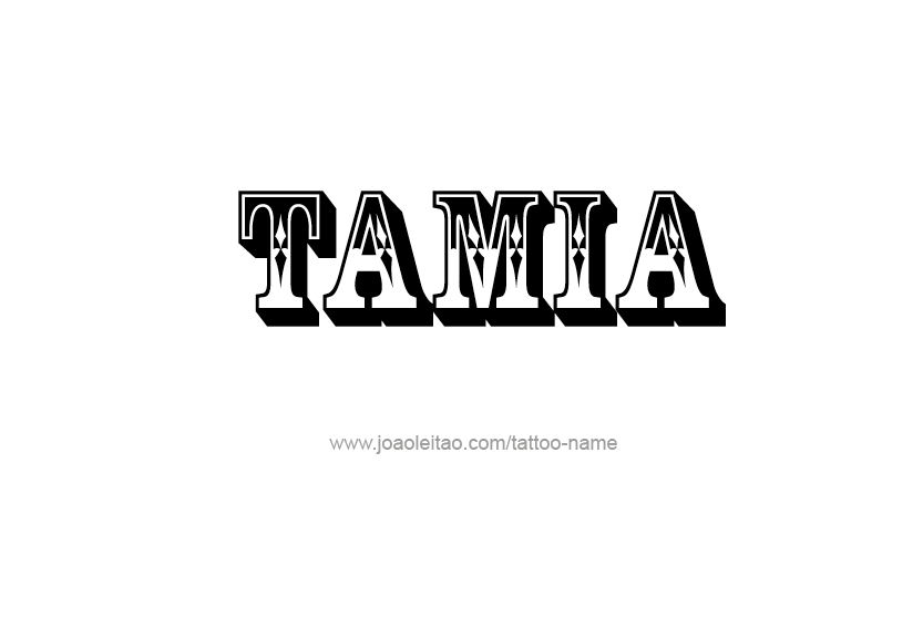 Tattoo Design Name Tamia   