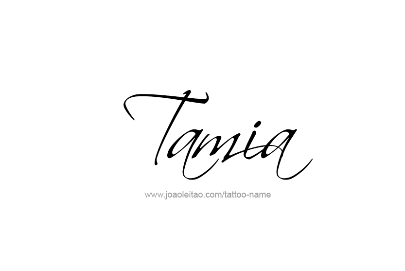 Tattoo Design Name Tamia   